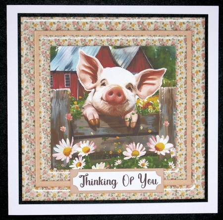 By the fence card front 9 by Marion Kimberley-Scott