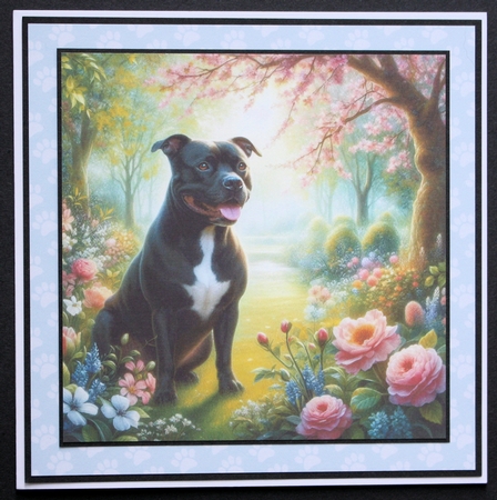 Serene Garden Dogs 2 by Marion Kimberley-Scott