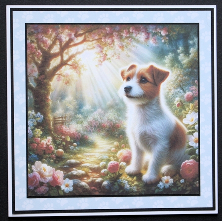 Serene Garden Dogs 3 by Marion Kimberley-Scott