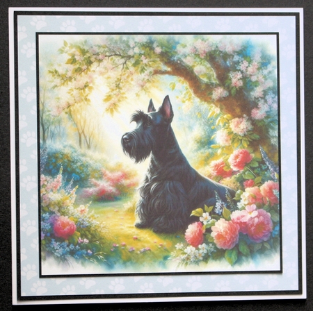 Serene Garden Dogs 4 by Marion Kimberley-Scott