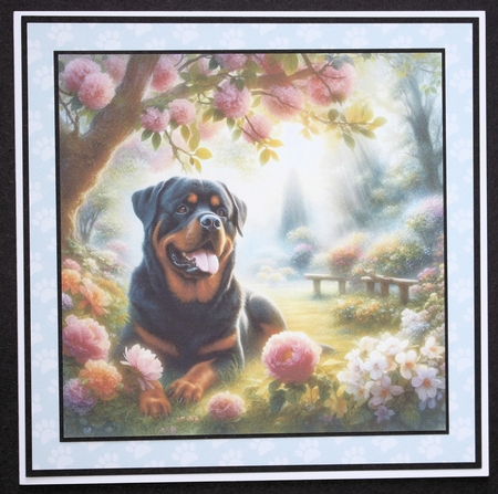 Serene Garden Dogs 6 by Marion Kimberley-Scott