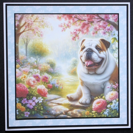 Serene Garden Dogs 9 by Marion Kimberley-Scott