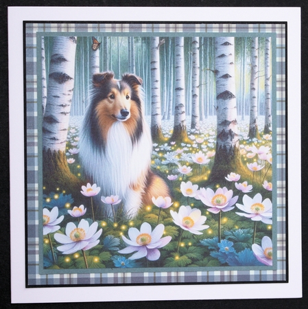 Beautiful Birch Forest Dogs 10 by Marion Kimberley-Scott