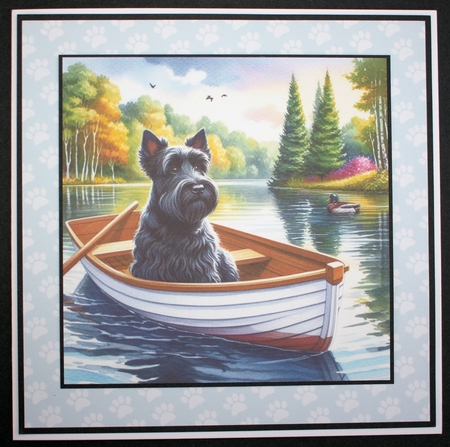 Row Boat Dogs 1 by Marion Kimberley-Scott