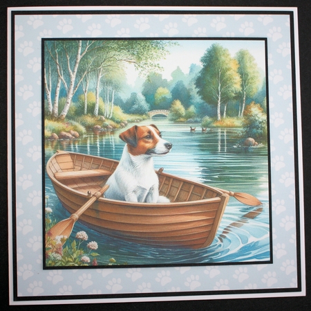 Row Boat Dogs 5 by Marion Kimberley-Scott