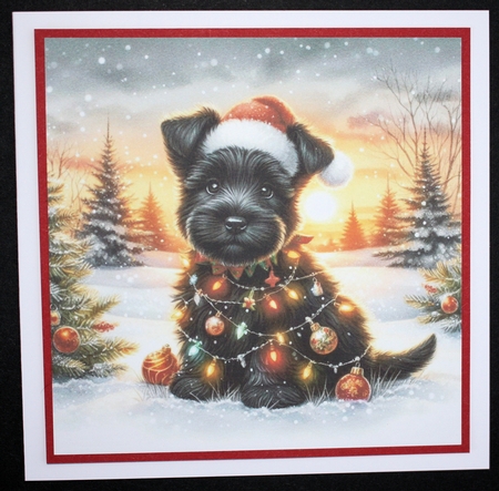 Twinkle Lights Christmas Pups 5 by Marion Kimberley-Scott
