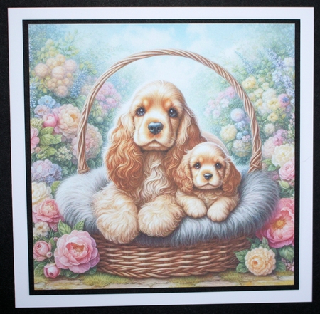 Charming Dog And Pups 2 by Marion Kimberley-Scott