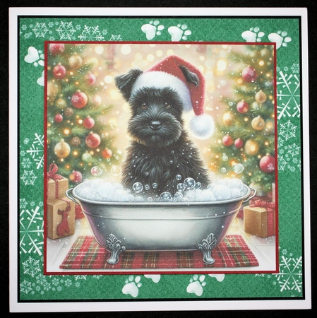 Christmas Tub Pups 5 by Marion Kimberley-Scott
