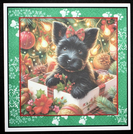 Christmas Decoration Pups 8 by Marion Kimberley-Scott