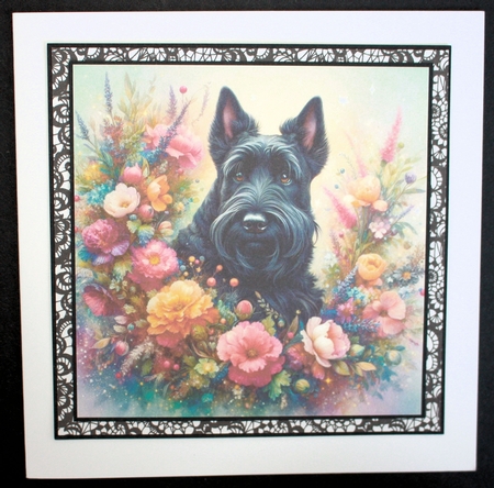 Vibrant Flower Dogs 5 by Marion Kimberley-Scott