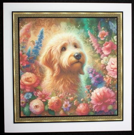 Vibrant Flower Dogs 11 by Marion Kimberley-Scott