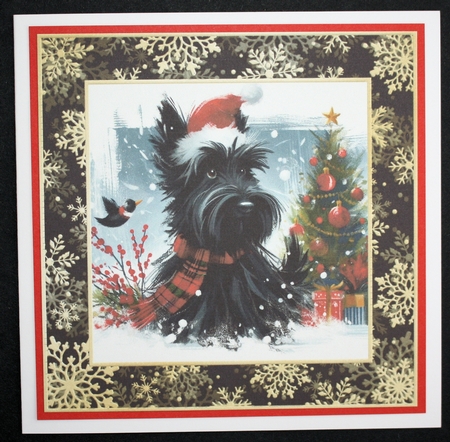 3 Whimsical Christmas Scottie card front/toppers 3 by Marion Kimberley-Scott