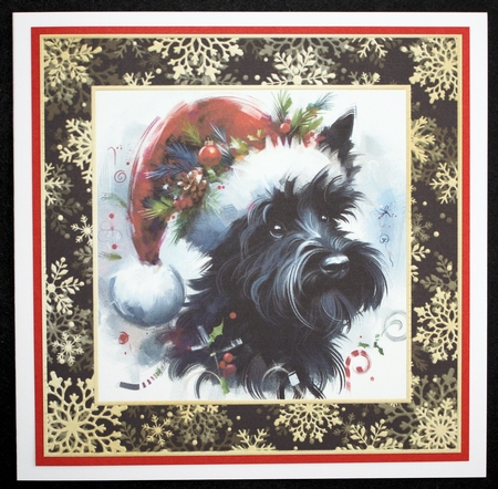 3 Whimsical Christmas Scottie card front/toppers 4 by Marion Kimberley-Scott
