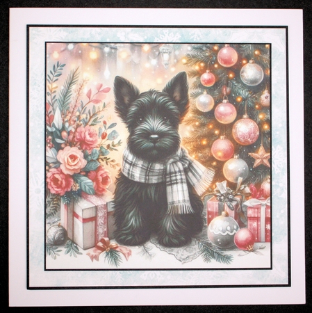 Pastel Christmas Pups 9 by Marion Kimberley-Scott