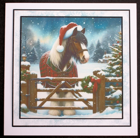 Christmas Gate Horses by Marion Kimberley-Scott