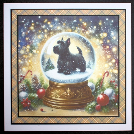 Christmas snow globe Scottie backgrounds kit by Marion Kimberley-Scott