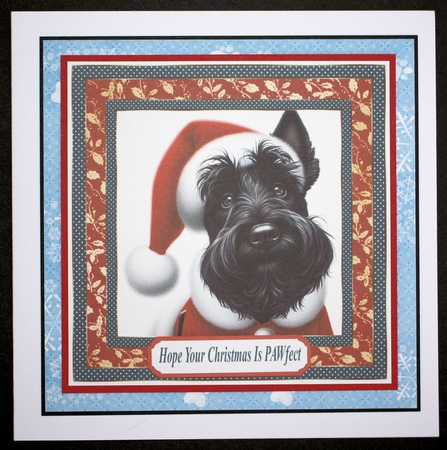 Santa Scottie card front 2 by Marion Kimberley-Scott