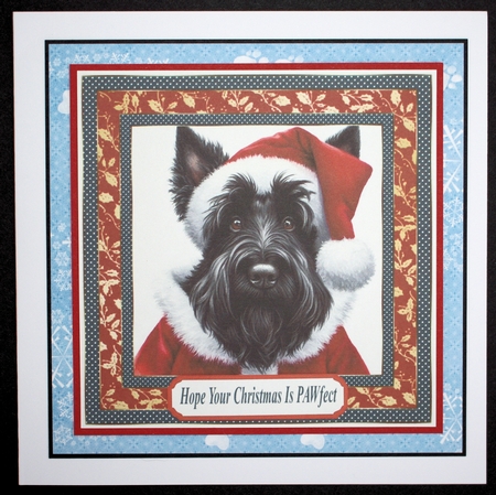 Santa Scottie card front 4 by Marion Kimberley-Scott