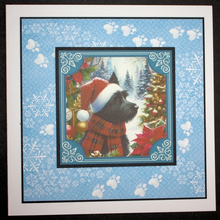 6 Christmas Scottie toppers by Marion Kimberley-Scott