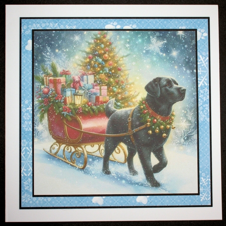 Jingle Bell Sleigh Dogs 4 by Marion Kimberley-Scott