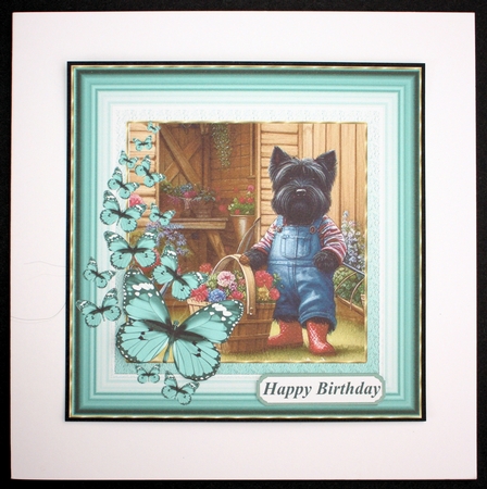 Scottie gardener card front 3 by Marion Kimberley-Scott