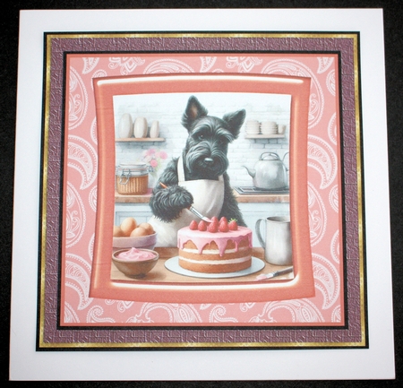 3 Baking Scottish terrier card front/toppers 5 by Marion Kimberley-Scott