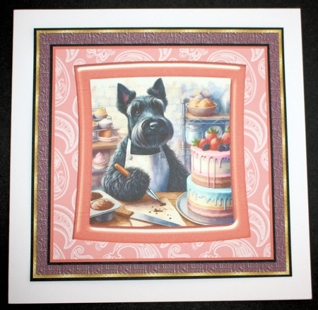3 Baking Scottish terrier card front/toppers 7 by Marion Kimberley-Scott