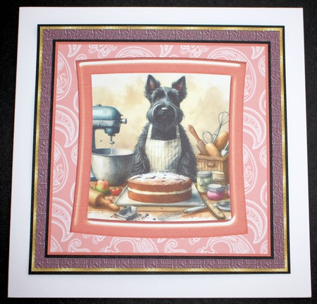 3 Baking Scottish terrier card front/toppers 8 by Marion Kimberley-Scott