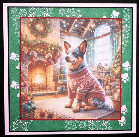 Christmas Fireside Jumper Pups 15 by Marion Kimberley-Scott