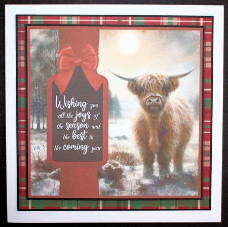 Christmas Highland cow insert 4 by Marion Kimberley-Scott