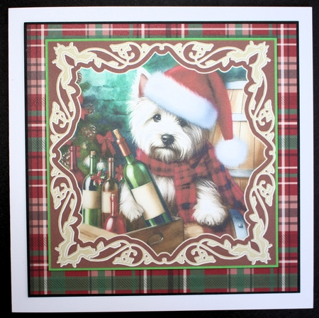 3 Christmas wine cellar pup card front/toppers 8 by Marion Kimberley-Scott