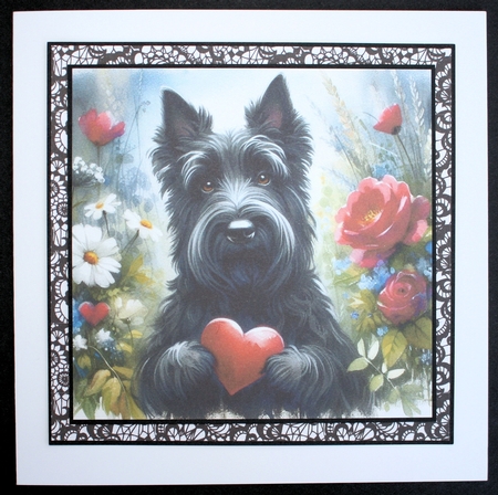 Dog with heart backgrounds kit 3 by Marion Kimberley-Scott