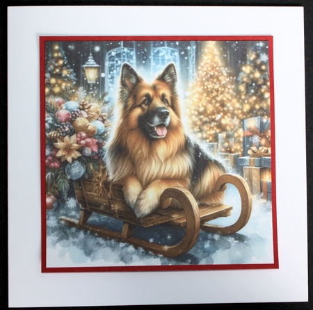 Christmas Sleigh Dogs 1 by Marion Kimberley-Scott