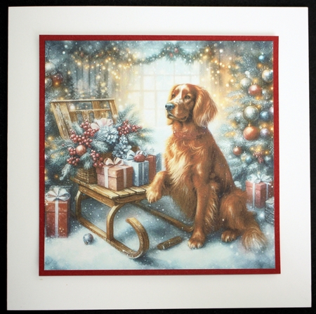 Christmas Sleigh Dogs 2 by Marion Kimberley-Scott