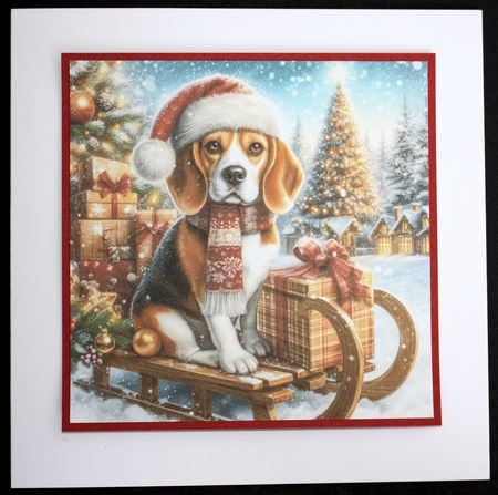 Christmas Sleigh Dogs 10 by Marion Kimberley-Scott