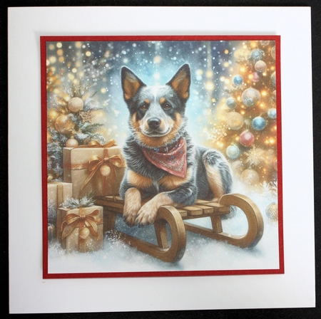 Christmas Sleigh Dogs 15 by Marion Kimberley-Scott