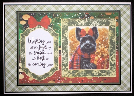 2 7x5 aprox Christmas Scottie card fronts 1 by Marion Kimberley-Scott