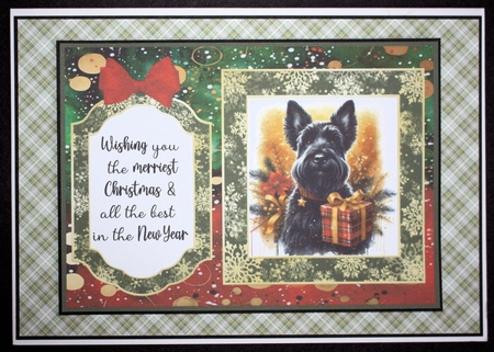 2 7x5 aprox Christmas Scottie card fronts 1 by Marion Kimberley-Scott
