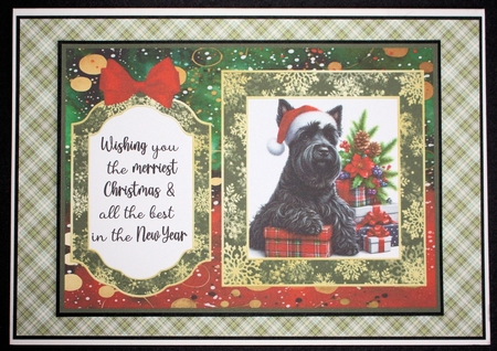 2 7x5 aprox Christmas Scottie card fronts 2 by Marion Kimberley-Scott