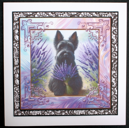 3 Lavender Scottie card front/toppers 4 by Marion Kimberley-Scott
