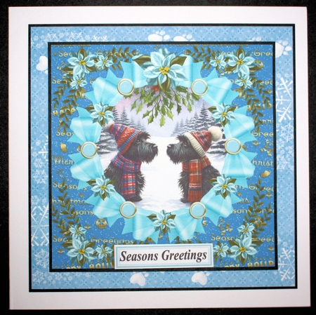 Christmas Scotties card front 2 by Marion Kimberley-Scott