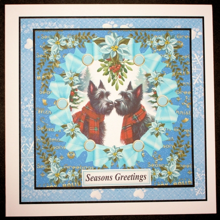 Christmas Scotties card front 4 by Marion Kimberley-Scott