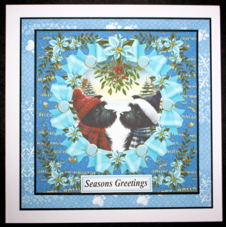 Christmas Scotties card front 6 by Marion Kimberley-Scott