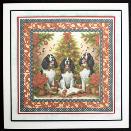 Christmas carol pups card front 6 by Marion Kimberley-Scott