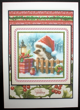 Christmas Hedgehogs by Marion Kimberley-Scott