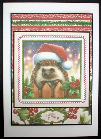Christmas Hedgehogs by Marion Kimberley-Scott