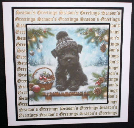  Christmas Snow Bridge Pups 6 by Marion Kimberley-Scott