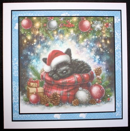 Sleepy Santa Hat Pups 11 by Marion Kimberley-Scott
