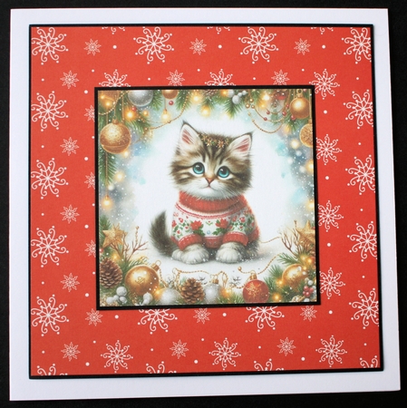 Festive Sweater Kitten  by Marion Kimberley-Scott