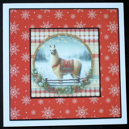Winter Field Llama  by Marion Kimberley-Scott